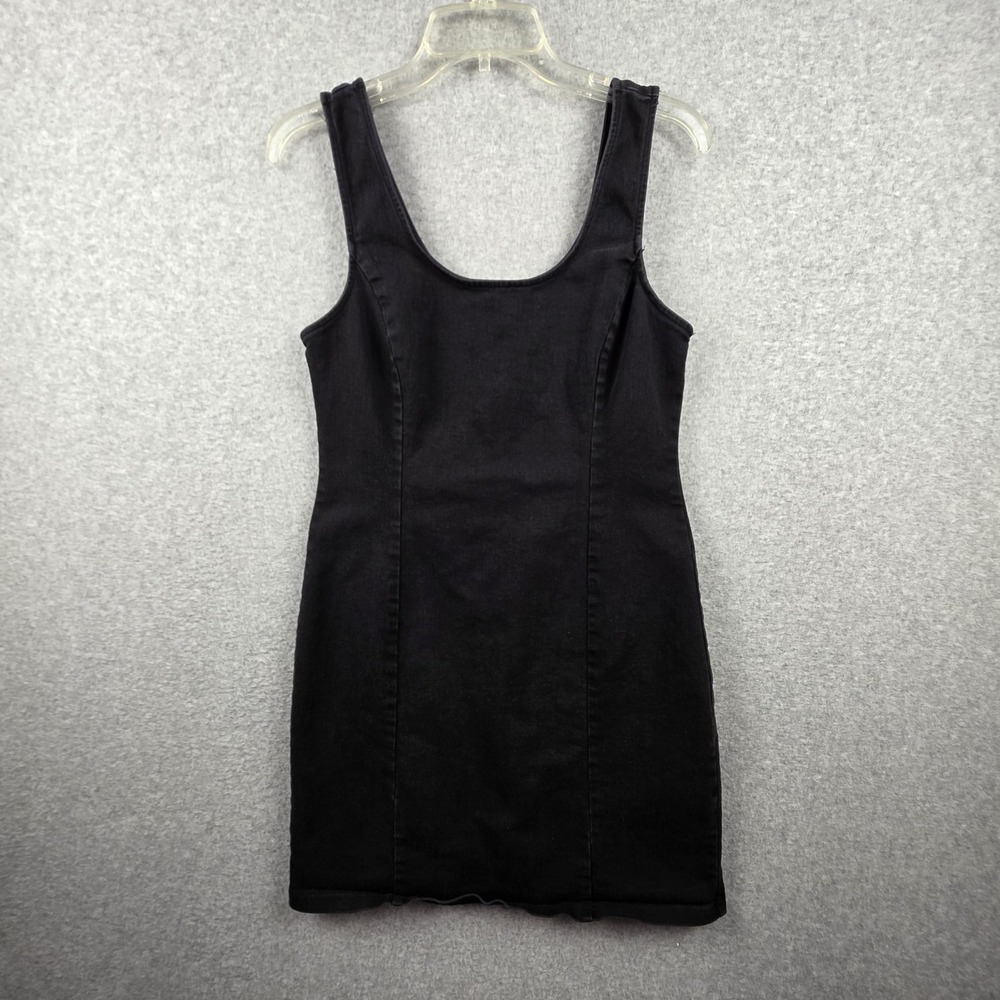 Forever 21‎ Dress Womens Medium Black Jumper Scoop Neck Mini LBD Party